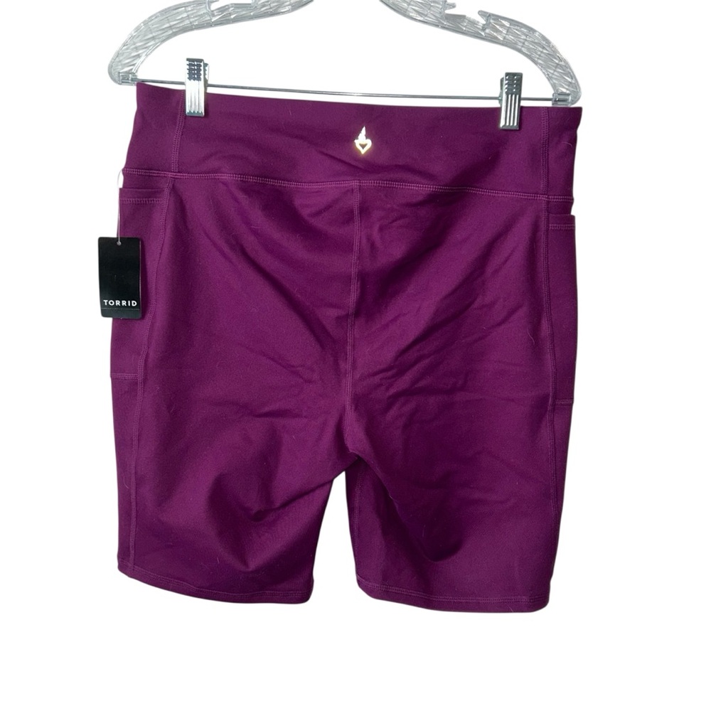 Torrid Purple Bike Shorts - Picture 2 of 8